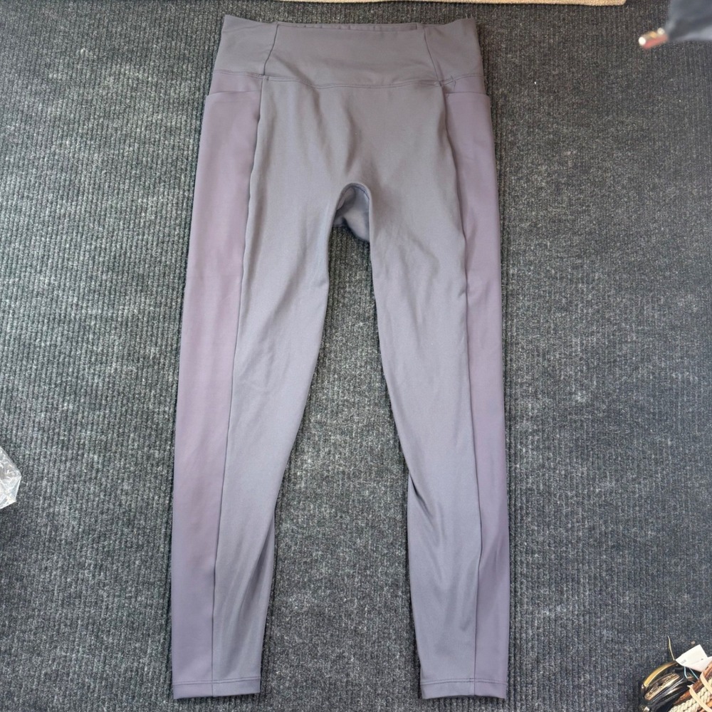 Honeylove High Waisted Sculpting Leggings Gray XL Pockets AC00014 LBLG0101